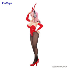 Super Sonico Figure Super Sonico Red BiCute Bunnies  Ver. 28 cm - Furyu [Nieuw]