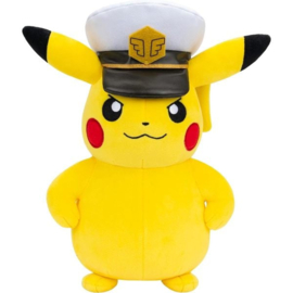 Pokemon Knuffel Kapitein Pikachu 20 cm - Bandai [Nieuw]