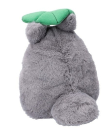 Studio Ghibli My Neighbor Totoro Nakayoshi Knuffel Grey Totoro With Leaf - Benelic [Nieuw]