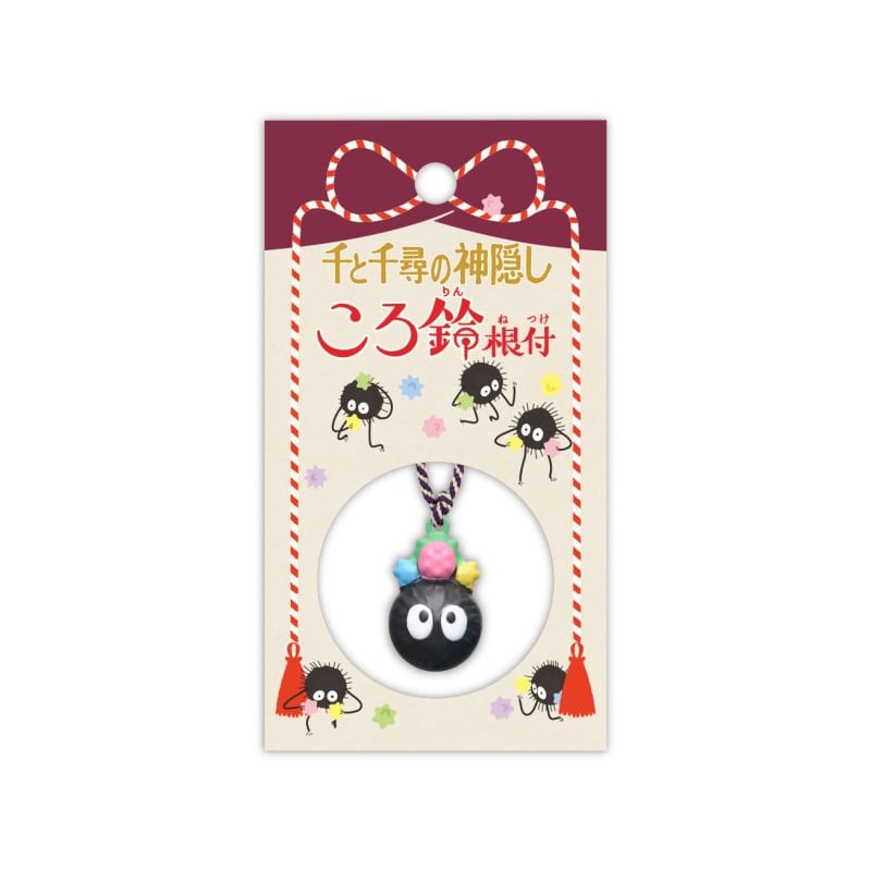 Studio Ghibli Spirited Away Strap Bell Soot Sprite Netsuke - Benelic [Nieuw]