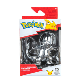 Pokemon 25th Anniversary Figure Silver Charmander - Jazwares [Nieuw]