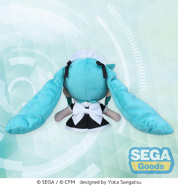 Hatsune Miku Project Diva Arcade Knuffel Miku Maid Fuwa Petit Mini Plush Ver. (EX) 16 cm - Sega [Nieuw]