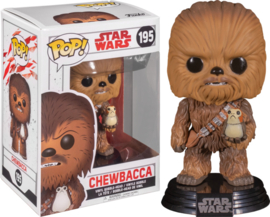 Star Wars Funko Pop Chewbacca w Porg #195 [Nieuw]
