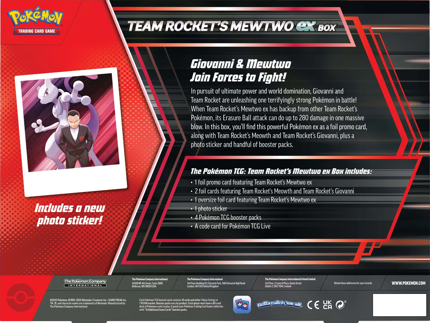 Pokemon TCG - Box Team Rocket's Mewtwo EX [Nieuw]