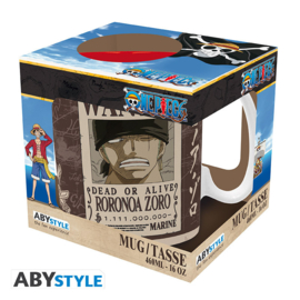 One Piece Mok Zoro Wanted 460 ML - ABYstyle [Nieuw]