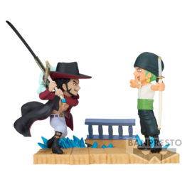 One Piece Figure Zoro VS Mihawk WCF Log Stories 7 cm - Banpresto [Nieuw]