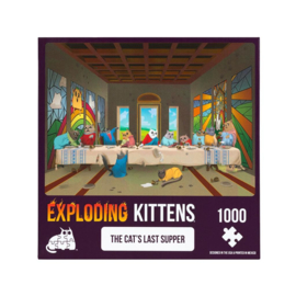 Exploding Kittens Puzzle Cat's Last Supper (1000 stukjes) [Nieuw]