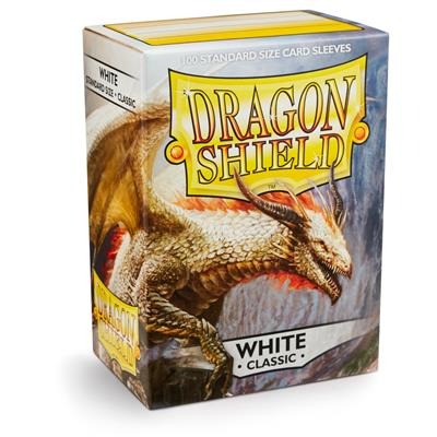 Dragon Shield Classic White Sleeves Standard Size (100) [Nieuw]