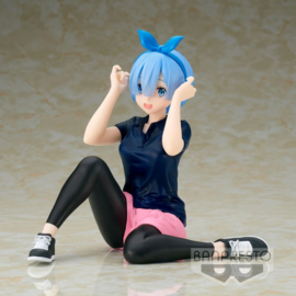 Re Zero Starting Life In Another World Figure Rem Relax Time - Banpresto [Nieuw]