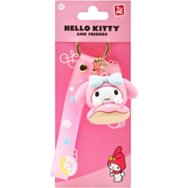 Sanrio Sleutelhanger Hello Kitty and Friends Donut Series Keychain with Hand Strap (My Melody) [Nieuw]