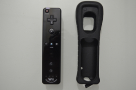Nintendo Wii Mote + Motion Plus (Zwart) - met beschermhoes