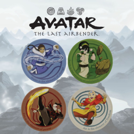 Avatar The Last Airbender Onderzetter 4-Pack - FaNaTtiK [Nieuw]