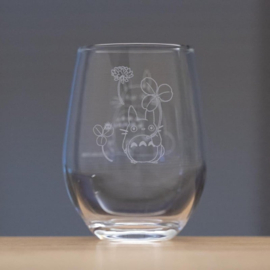 Studio Ghibli My Neighbor Totoro Engraved Glass Totoro & White clover - Benelic [Nieuw]