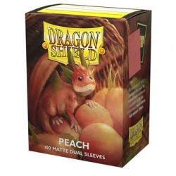 Dragon Shield Matte Dual Peach Sleeves Standard Size (100) [Nieuw]