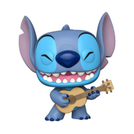 Disney Lilo & Stitch Funko Pop Stitch With Ukelele 10" Super Sized #1419 [Nieuw]