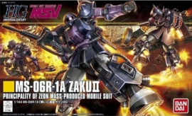 Gundam Model Kit HG 1/144 MS-06R-1A Zaku II Principality Of Zeon Mass Produced Mobile Suit - Bandai [Nieuw]