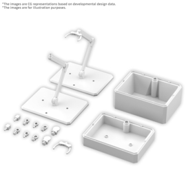 Model Kit Action Base 7 & Option Box White - Bandai [Nieuw]