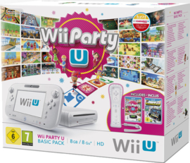 Nintendo Wii U Console 8GB Basic (wit) Party Pack [Gebruikt]