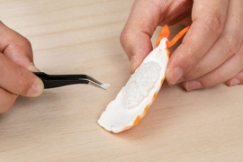 Sushi Plastic Model Kit 1/1 Shrimp 3 cm - Syuto Seiko [Nieuw]