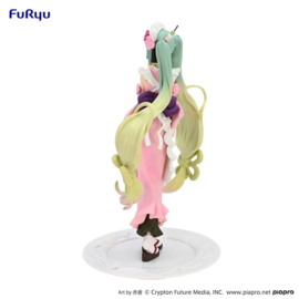 Hatsune Miku Figure Hatsune Miku Matcha Green Tea Parfait Cherry Blossom Exceed Creative 20 cm - Furyu [Nieuw]