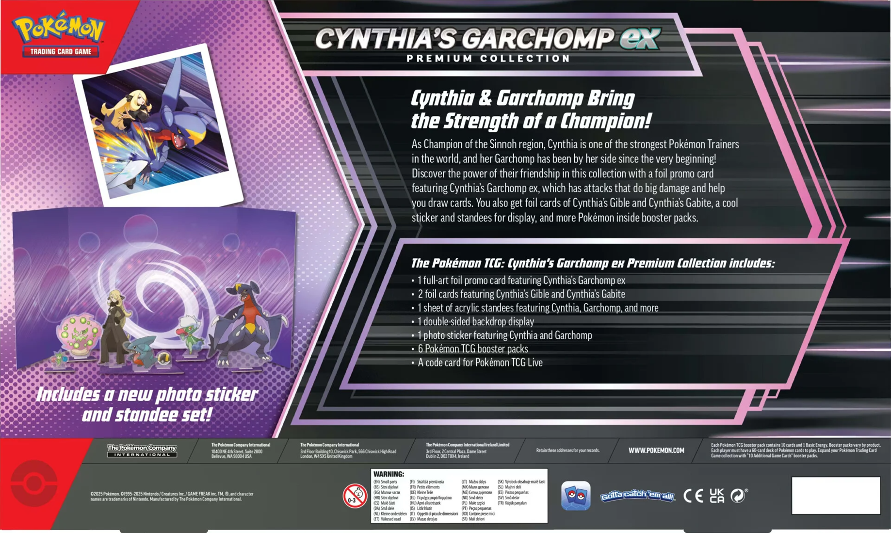 Pokemon TCG - Box Cynthia's Garchomp EX Premium Collection [Nieuw]