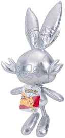 Pokemon 25th Anniversary Pluche Silver Scorbunny (20cm) - Boti/Wicked Cool Toys [Nieuw]