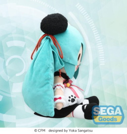 Character Vocal Series 01: Hatsune Miku Fuwa Petit Plush Figure Hatsune Miku Panda Bun LL 40 cm - Sega [Nieuw]