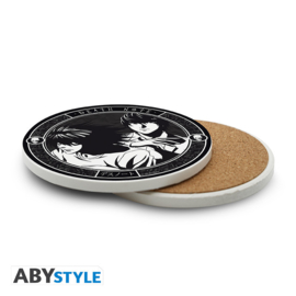 Death Note Onderzetter L & Light Keramiek - Abystyle [Nieuw]
