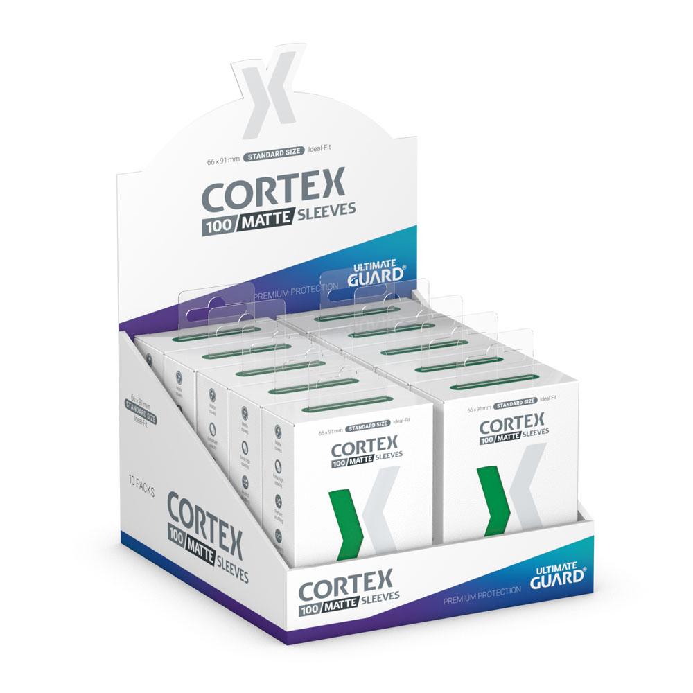 Cortex Sleeves Matte Standard Size (100) - Green - Ultimate Guard [Nieuw]