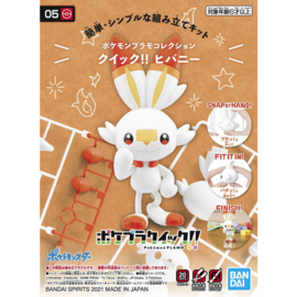 Pokemon Model Kit Plamo Scorbunny 05 - Bandai [Nieuw]