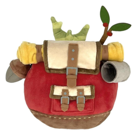 The Legend of Zelda: Tears of the Kingdom Knuffel Korok with Backpack Red 17 cm - Sanei [Nieuw]