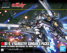 Gundam Model Kit HG 1/144 RX-9/A Narrative Gundam A-Packs Anaheim Electronics Multipurpose Test Mobile Suit - Bandai [Nieuw]