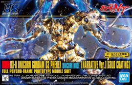 Gundam Model Kit HG 1/144 RX-0 Unicorn Gundam 03 Phenex (Unicorn Mode) Narrative Ver. Gold Coating - Bandai [Nieuw]