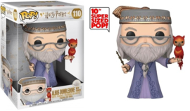 Harry Potter Funko Pop Jumbo Albus Dumbledore With Fawks 10" Super Sized #110 [Nieuw]