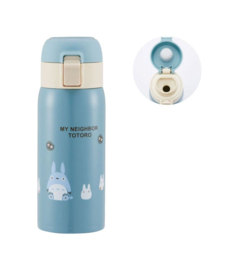 Studio Ghibli My Neighbor Totoro Thermo Fles One Push Mat Blue 350ml - Benelic [Nieuw]