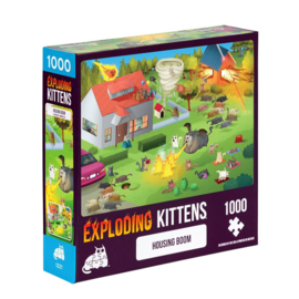 Housing boom Puzzle (1000 stukjes) - Exploding Kittens [Nieuw]