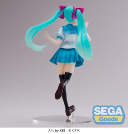 Hatsune Miku Figure Hatsune Miku Luminasta 16th Anniversary KEI Ver. 18 cm - Sega [Nieuw]