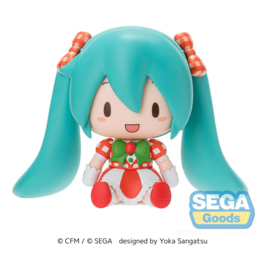 Character Vocal Series 01: Hatsune Miku Fuwa Petit Chibi Figure Hatsune Miku x Love and Berry Dress Up and Dance! Lovely Strawberry 8 cm - Sega [Nieuw]