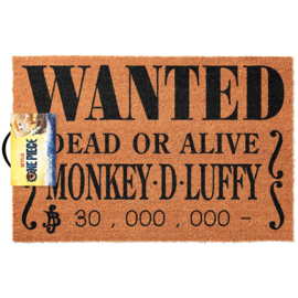 One Piece Deurmat Wanted! Dead Or Alive - Monkey D. Luffy - Grupo [Nieuw]