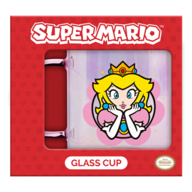 Super Mario Glazen Mok Peach 350 ML - Paladone [Nieuw]
