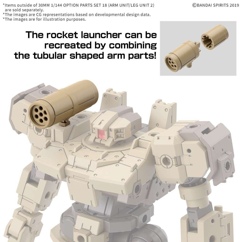 30mm Model Kit 1/144 Option Parts Set 18 Arm Unit/Leg Unit 2 - Bandai [Nieuw]