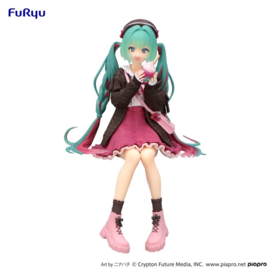 Hatsune Miku Noodle Stopper Figure Miku Autumn Date Pink Color Ver. 14 cm - Furyu [Pre-Order]