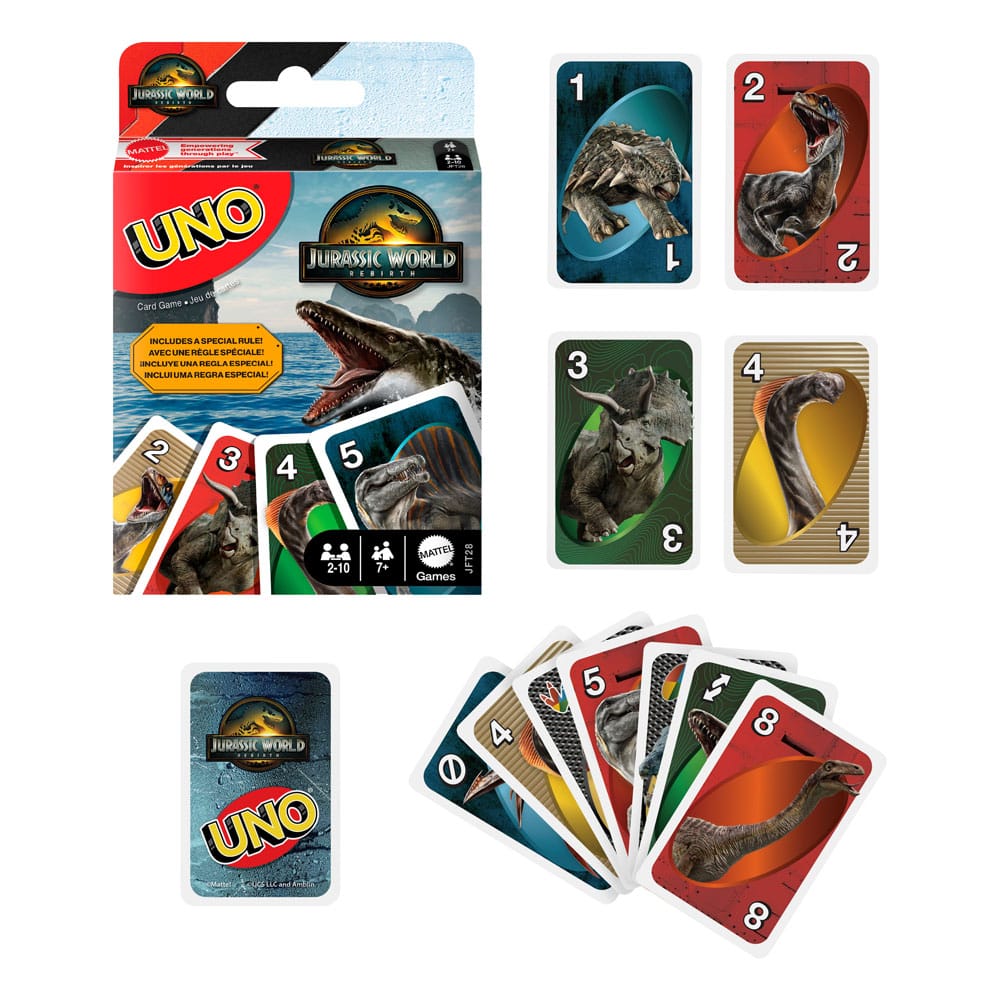 Jurassic World Rebirth Uno Card Game - Mattel [Nieuw]