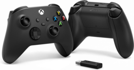 Xbox Controller Wireless + Bluetooth Adapter - Xbox Series X/S (Carbon Black) - Microsoft [Nieuw]