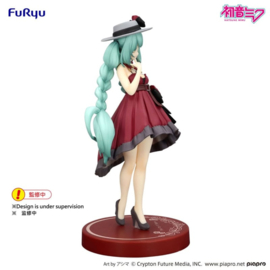 Hatsune Miku Trio-Try-iT PVC Figure Hatsune Miku Outing Dress Red Color Ver. 19 cm - Furyu [Nieuw]