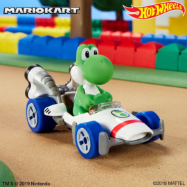 Mario Kart Hot Wheels Diecast Vehicle 1/64 Yoshi (Standard Kart) 8 cm - Hot Wheels [Nieuw]