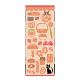 Studio Ghibli Kiki's Delivery Service Towel Jiji's Bakery 34x80 cm - Benlic [Pre-Order]