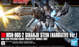 Gundam Model Kit HG 1/144 MSN-06S-2 Sinanju Stein (Narrative Ver.) Neo Zeon Psycho-Frame Prototype Mobile Suit - Bandai [Nieuw]