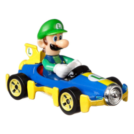Mario Kart Hot Wheels Diecast Vehicle 1/64 Luigi (Standard Kart) 8 cm - Hot Wheels [Nieuw]