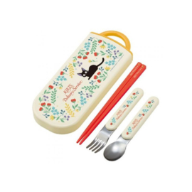 Studio Ghibli Kiki's Delivery Service Chopstick Spoon and Fork Set - Benelic [Nieuw]